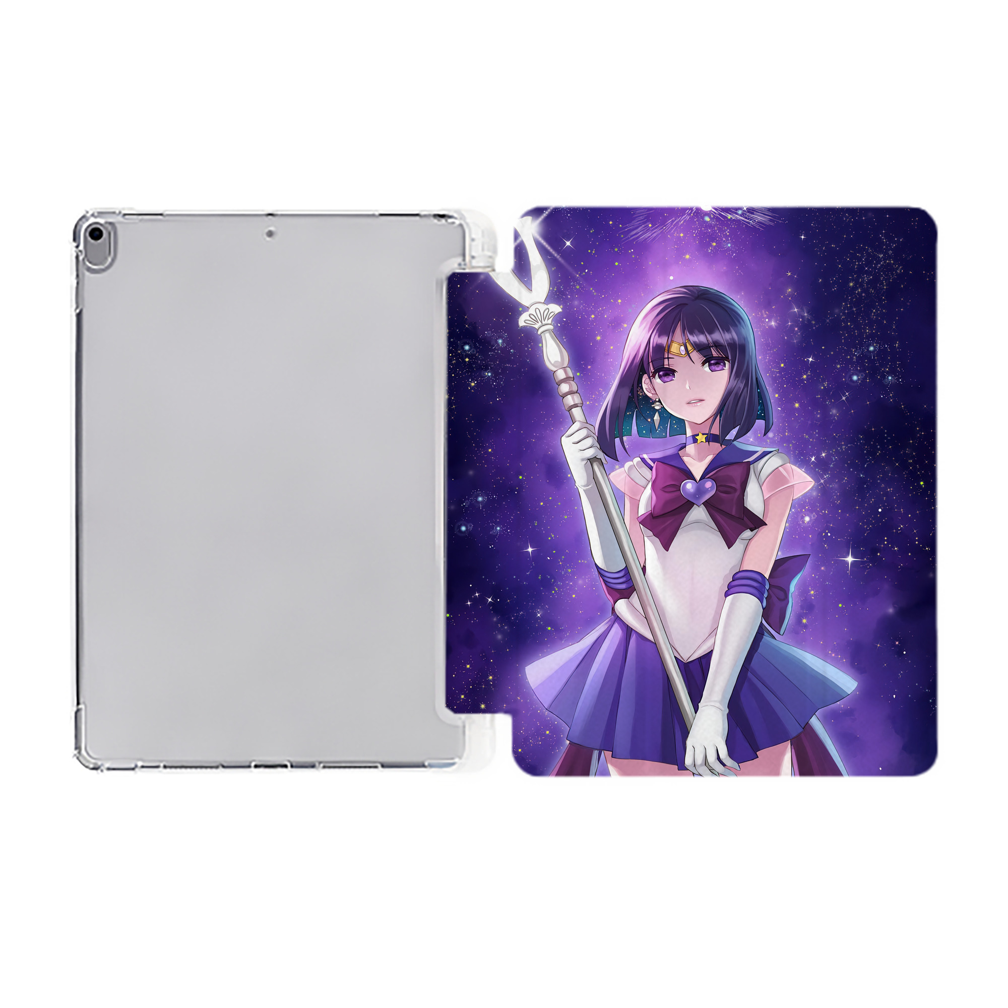 （画像用） 美少女戦士セーラームーン Sailor Moon IPad ケース ペン収納付き 三つ折りスタンド PUレザー×シリコン 対応機種9.5/10.5/10.9インチ